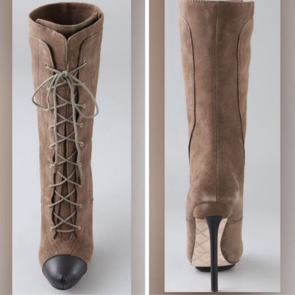 Vintage L.A.M.B. Genuine Leather Lace Up Boot